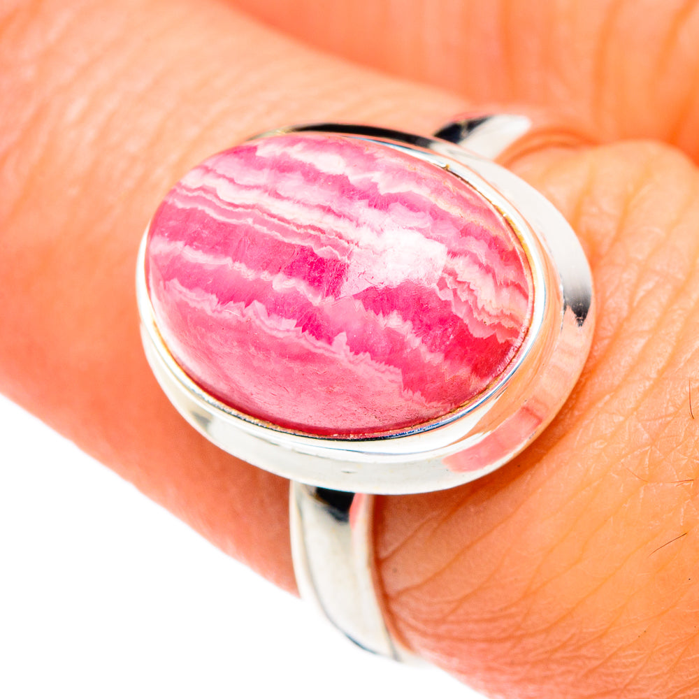 Rhodochrosite Rings handcrafted by Ana Silver Co - RING87098