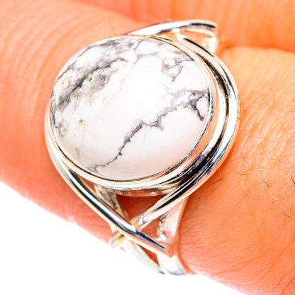 Howlite Rings handcrafted by Ana Silver Co - RING87102