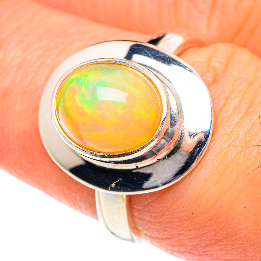 Ethiopian Opal Rings handcrafted by Ana Silver Co - RING87103