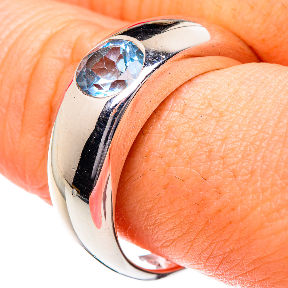 Blue Topaz Rings handcrafted by Ana Silver Co - RING87105