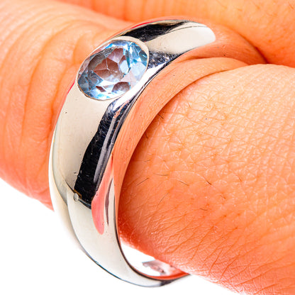 Blue Topaz Rings handcrafted by Ana Silver Co - RING87105