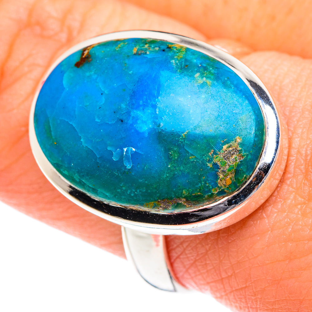 Chrysocolla Rings handcrafted by Ana Silver Co - RING87106