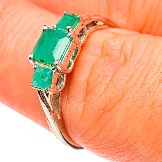 Emerald Rings handcrafted by Ana Silver Co - RING87109