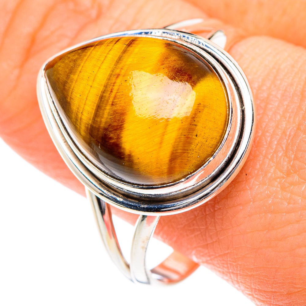 Tiger Eye Rings handcrafted by Ana Silver Co - RING87110