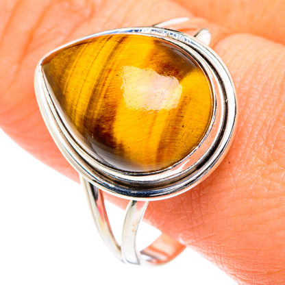 Tiger Eye Rings handcrafted by Ana Silver Co - RING87110