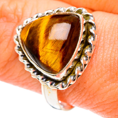 Tiger Eye Rings handcrafted by Ana Silver Co - RING87111