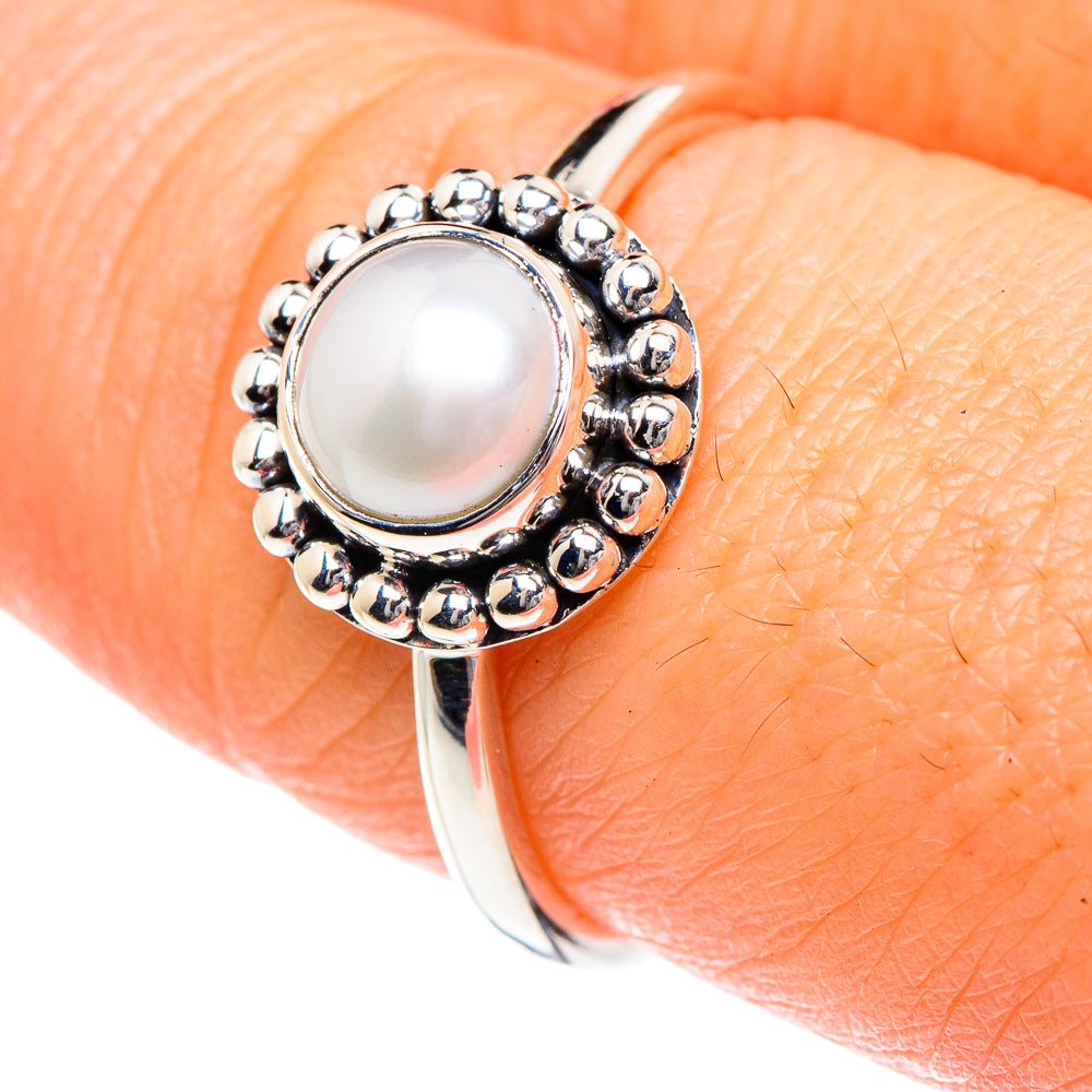 Cultured Pearl Rings handcrafted by Ana Silver Co - RING87119