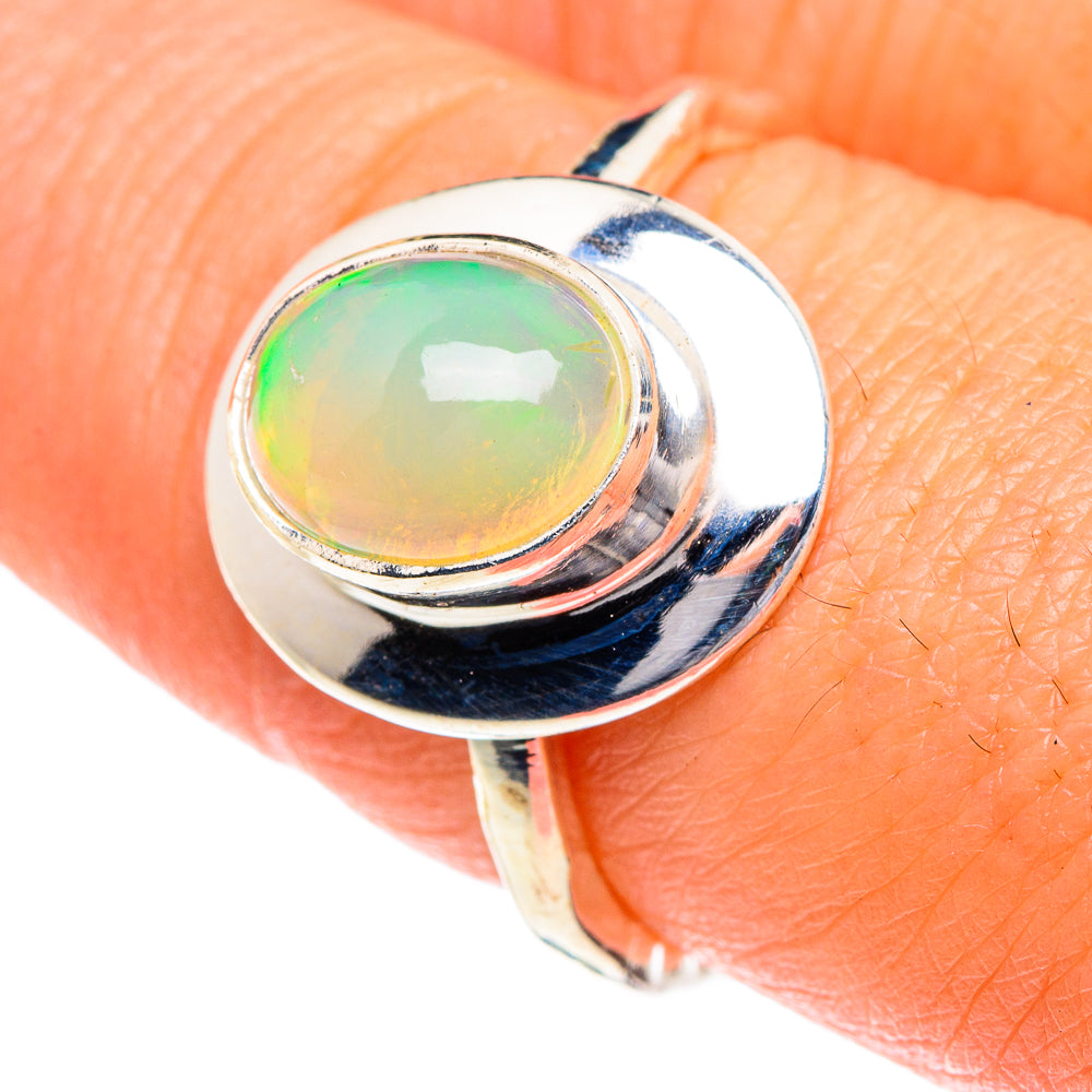 Ethiopian Opal Rings handcrafted by Ana Silver Co - RING87120