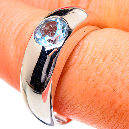 Blue Topaz Rings handcrafted by Ana Silver Co - RING87122