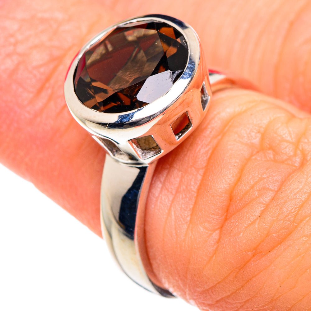 Smoky Quartz Rings handcrafted by Ana Silver Co - RING87128