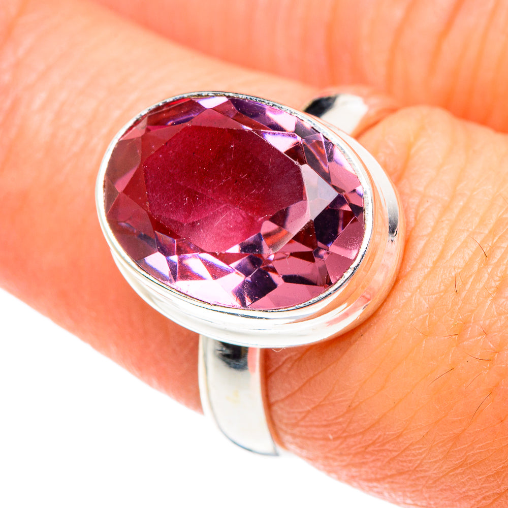 Color Change Alexandrite (Lab.) Rings handcrafted by Ana Silver Co - RING87134