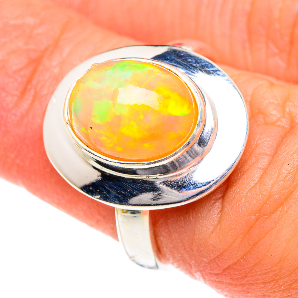 Ethiopian Opal Rings handcrafted by Ana Silver Co - RING87137