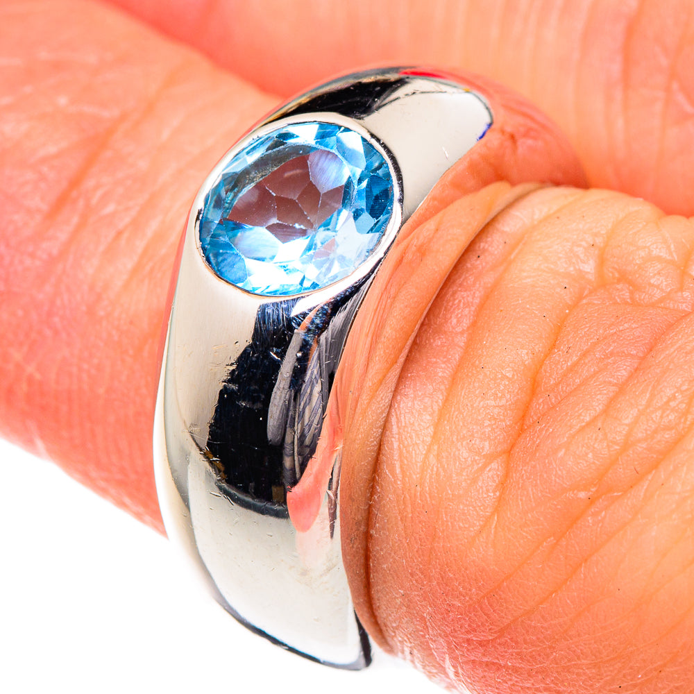 Blue Topaz Rings handcrafted by Ana Silver Co - RING87140