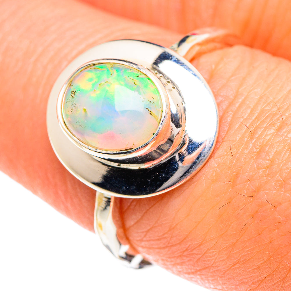 Ethiopian Opal Rings handcrafted by Ana Silver Co - RING87149