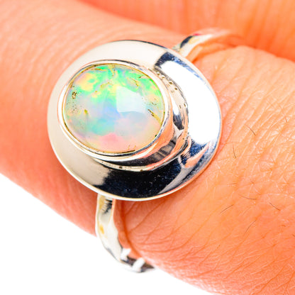 Ethiopian Opal Rings handcrafted by Ana Silver Co - RING87149