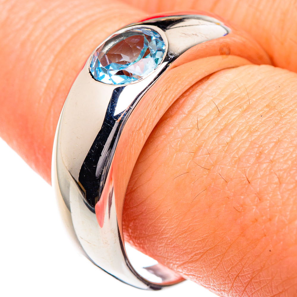 Blue Topaz Rings handcrafted by Ana Silver Co - RING87150