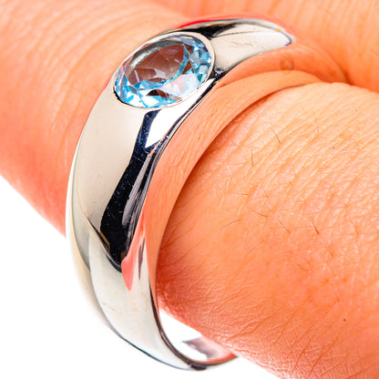 Blue Topaz Rings handcrafted by Ana Silver Co - RING87150
