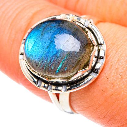 Labradorite Rings handcrafted by Ana Silver Co - RING87151