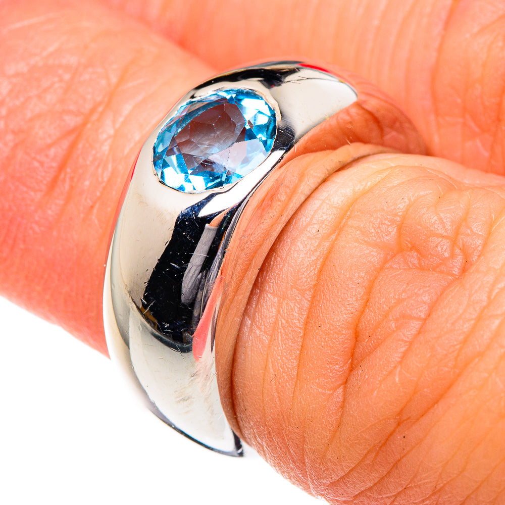 Blue Topaz Rings handcrafted by Ana Silver Co - RING87152