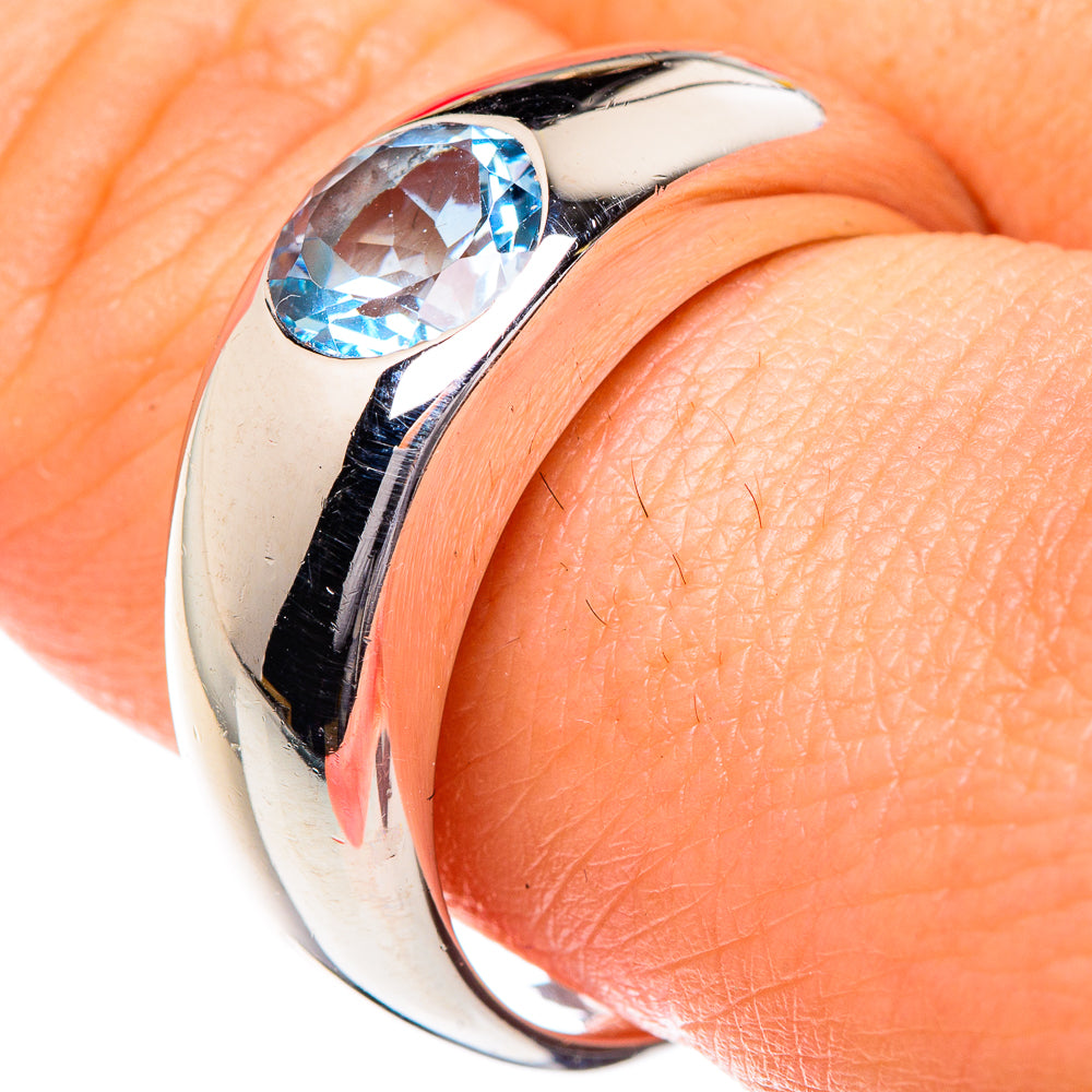 Blue Topaz Rings handcrafted by Ana Silver Co - RING87157