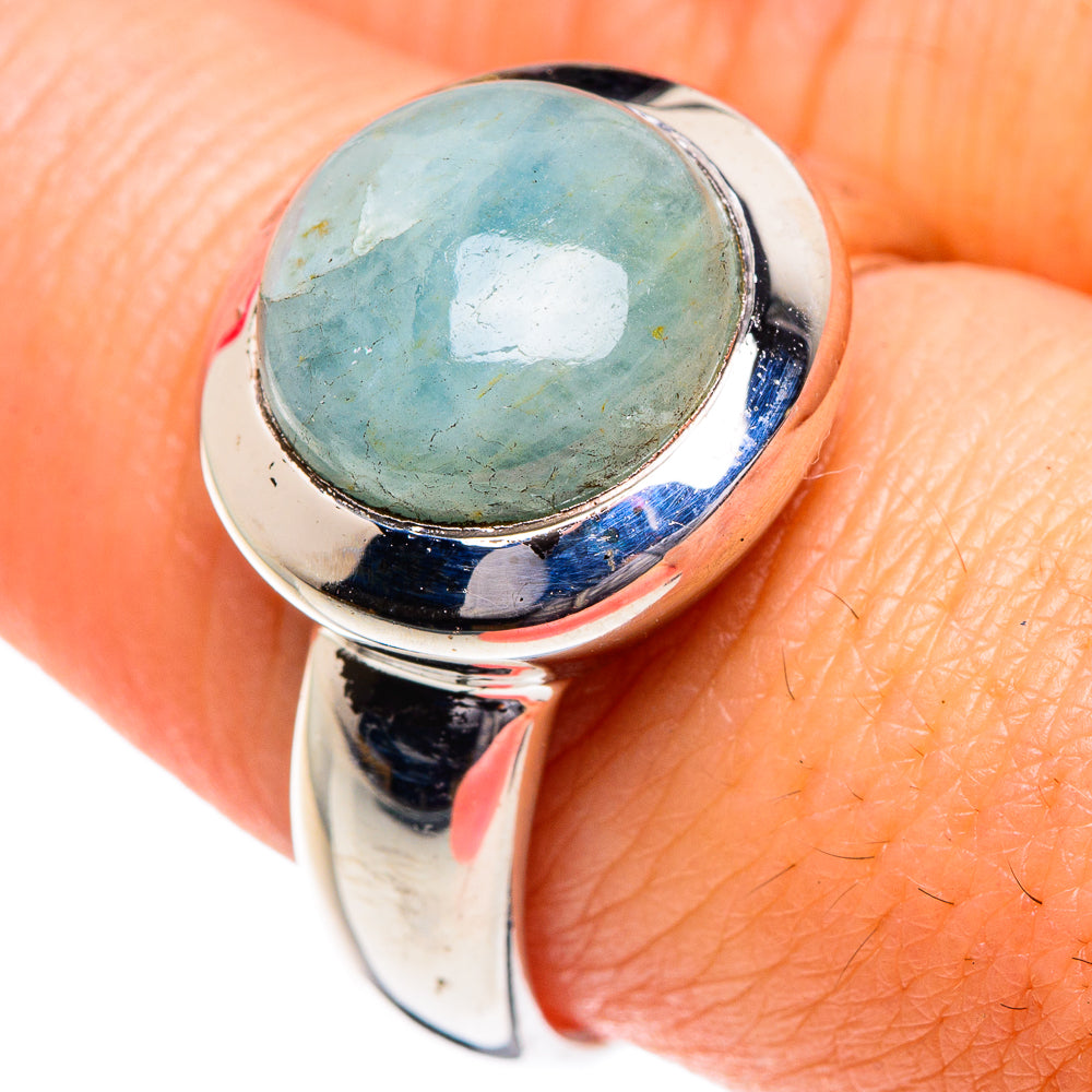 Aquamarine Rings handcrafted by Ana Silver Co - RING87158