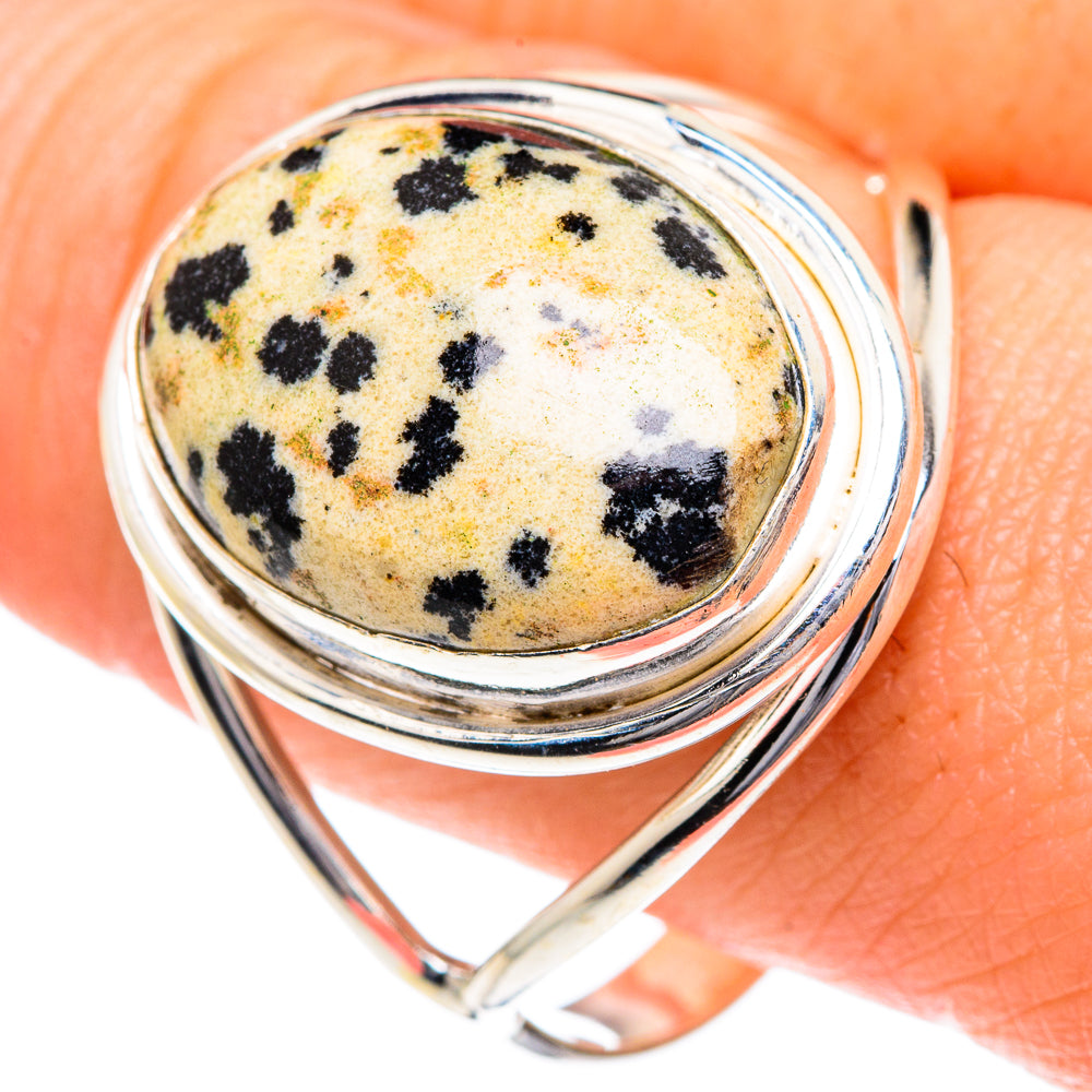 Dalmatian Jasper Rings handcrafted by Ana Silver Co - RING87160