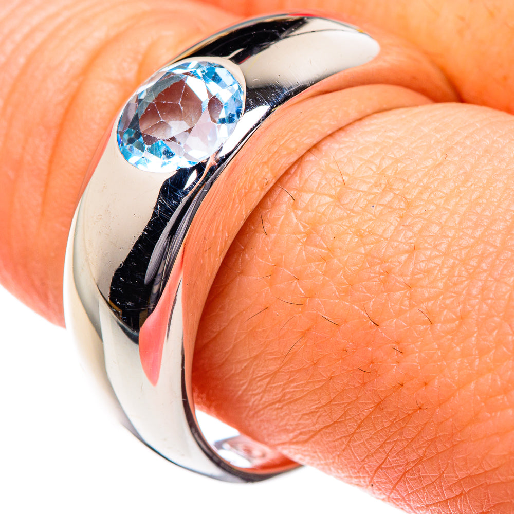 Blue Topaz Rings handcrafted by Ana Silver Co - RING87163