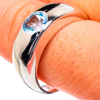 Blue Topaz Rings handcrafted by Ana Silver Co - RING87163