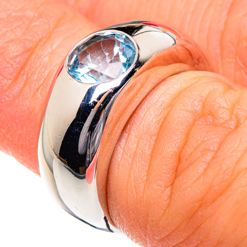 Blue Topaz Rings handcrafted by Ana Silver Co - RING87165