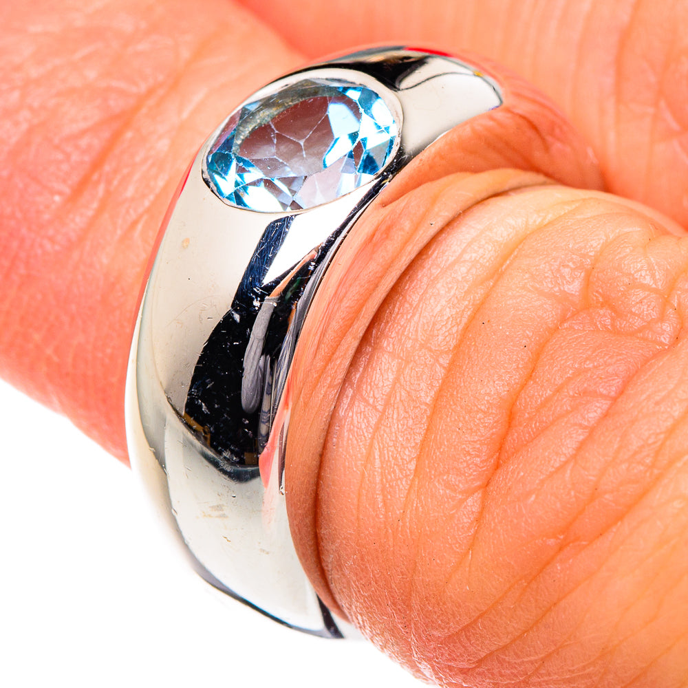 Blue Topaz Rings handcrafted by Ana Silver Co - RING87169