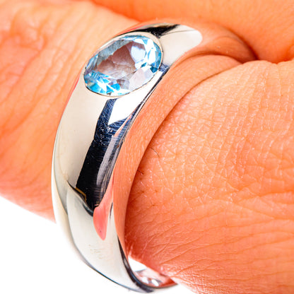 Blue Topaz Rings handcrafted by Ana Silver Co - RING87171