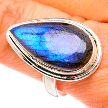 Labradorite Rings handcrafted by Ana Silver Co - RING87174