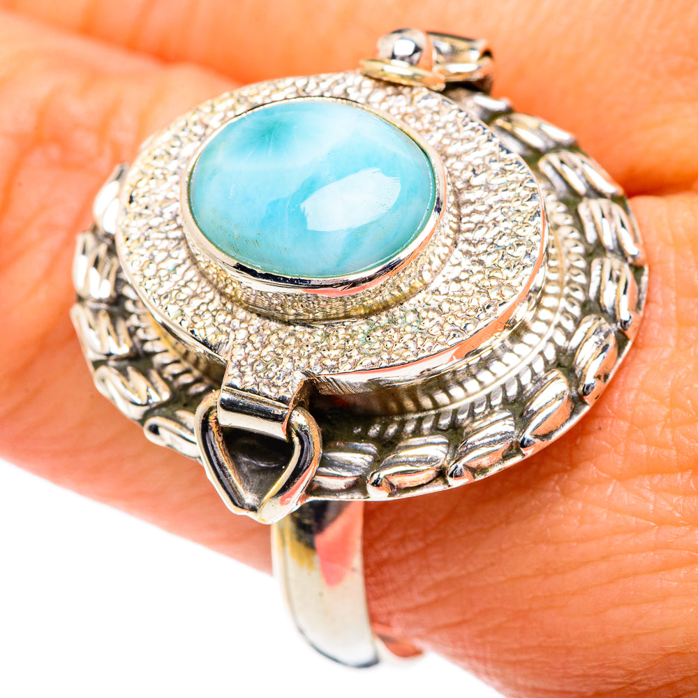 Larimar Rings handcrafted by Ana Silver Co - RING87176