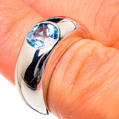 Blue Topaz Rings handcrafted by Ana Silver Co - RING87178