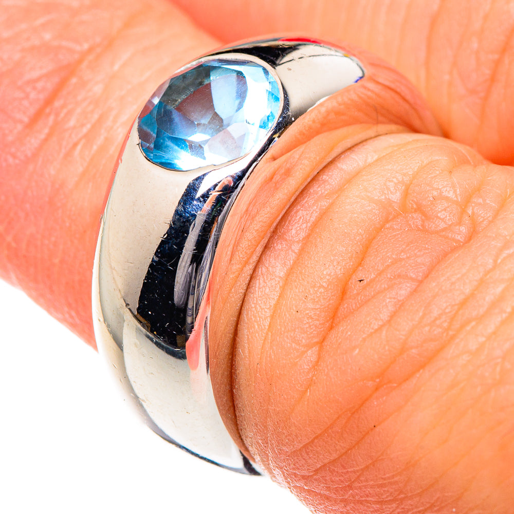 Blue Topaz Rings handcrafted by Ana Silver Co - RING87184