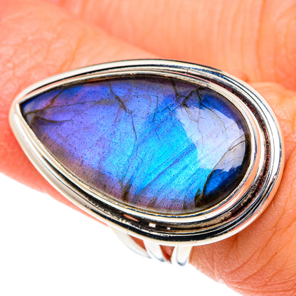 Labradorite Rings handcrafted by Ana Silver Co - RING87186