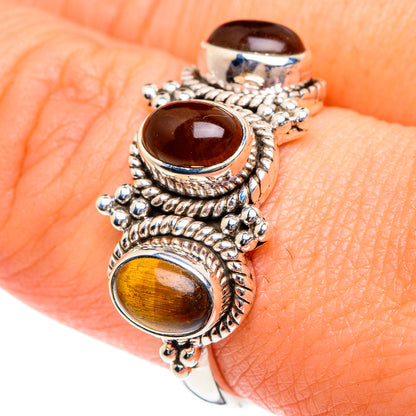 Tiger Eye Rings handcrafted by Ana Silver Co - RING87188