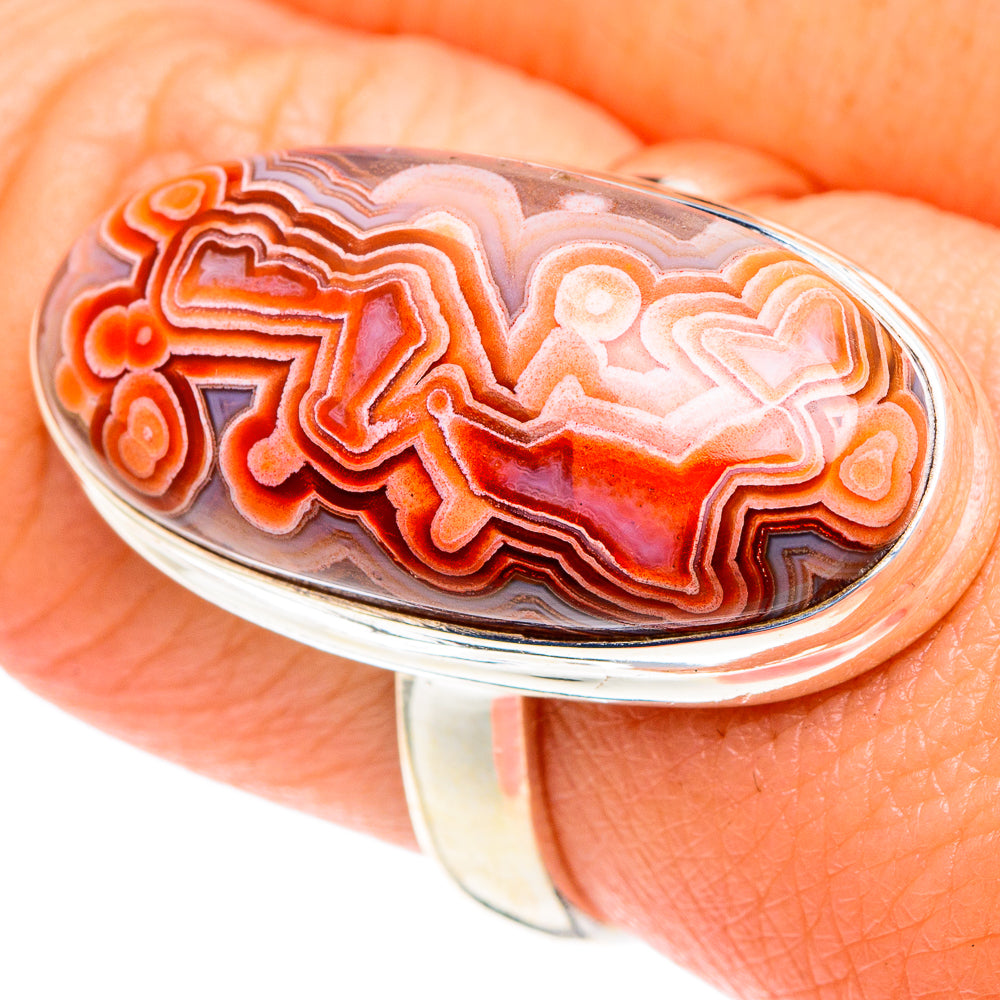 Crazy Lace Agate Rings handcrafted by Ana Silver Co - RING87189
