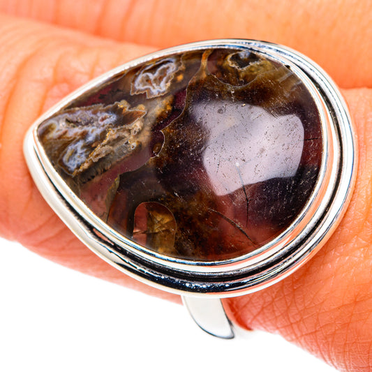Turkish Tube Agate Rings handcrafted by Ana Silver Co - RING87190