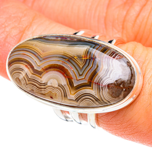 Laguna Lace Agate Rings handcrafted by Ana Silver Co - RING87191