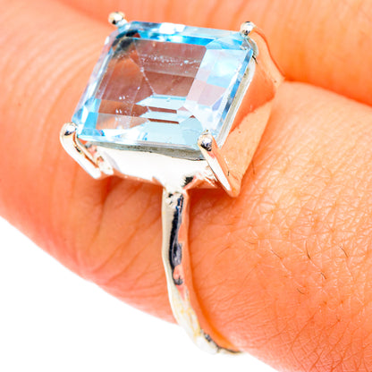 Blue Topaz Rings handcrafted by Ana Silver Co - RING87198