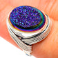 Titanium Druzy Rings handcrafted by Ana Silver Co - RING87207