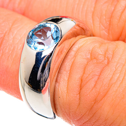 Blue Topaz Rings handcrafted by Ana Silver Co - RING87209