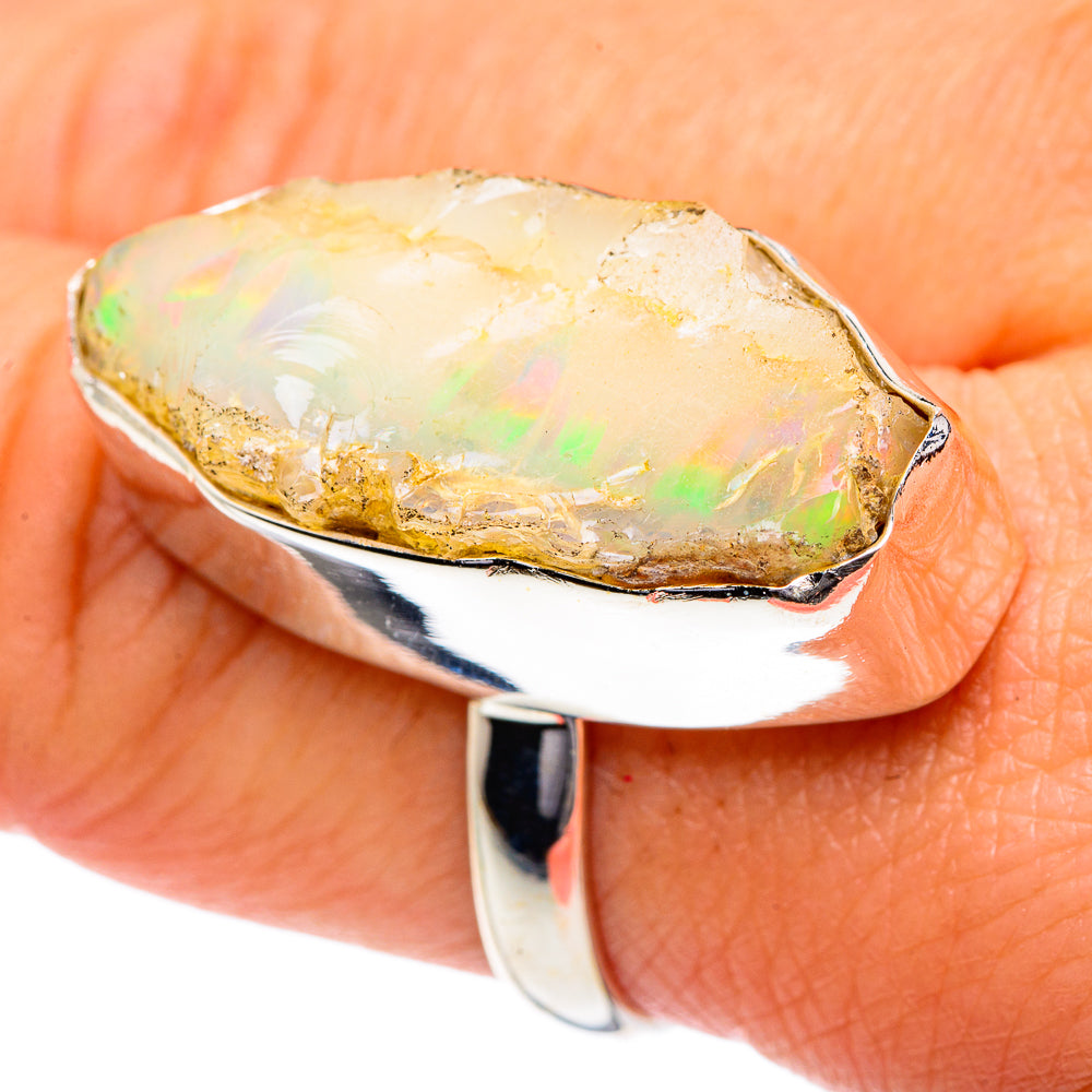 Ethiopian Opal Rings handcrafted by Ana Silver Co - RING87212