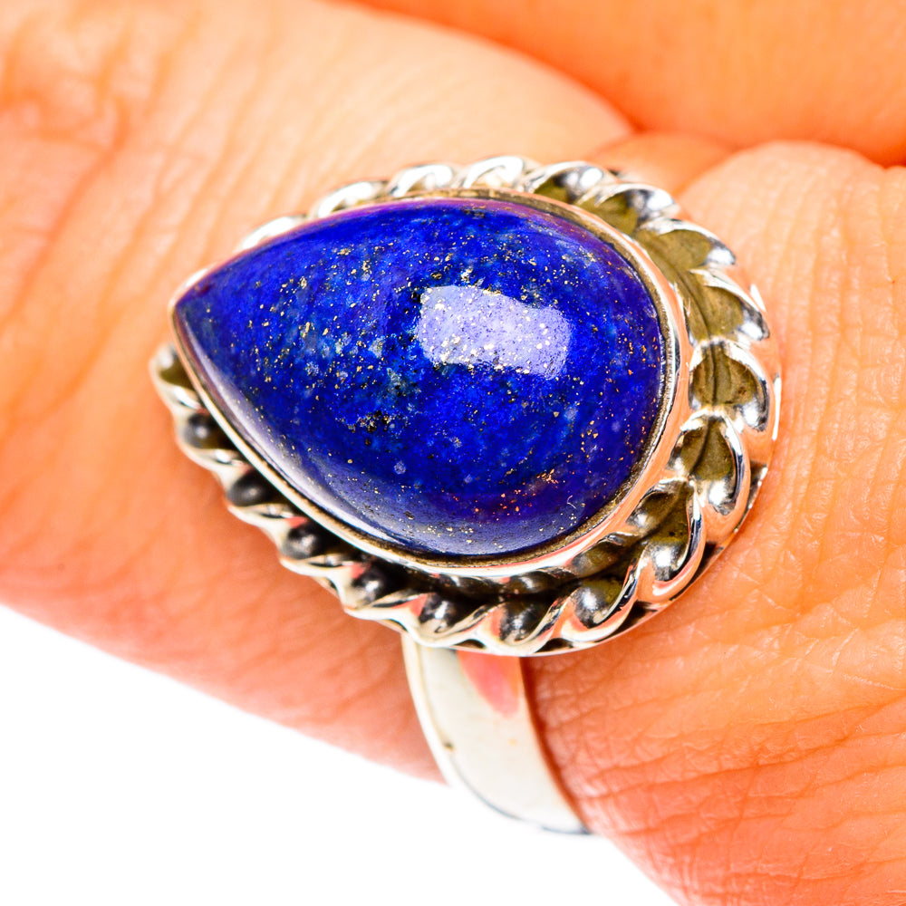 Lapis Lazuli Rings handcrafted by Ana Silver Co - RING87215
