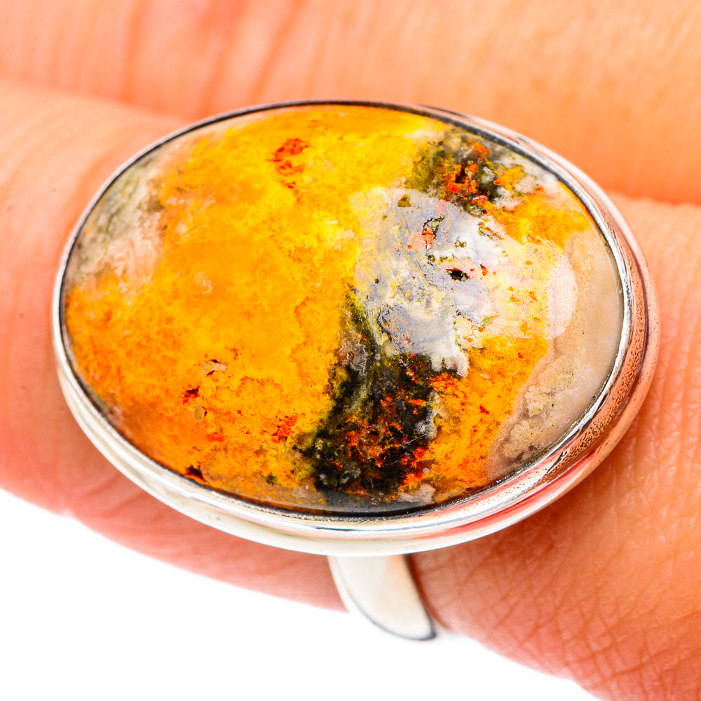 Bumble Bee Jasper Rings handcrafted by Ana Silver Co - RING87216