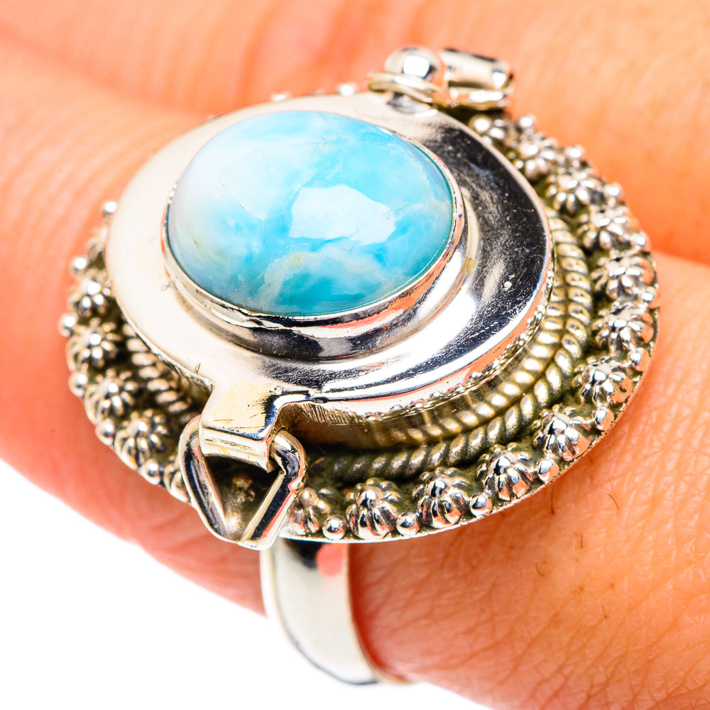 Larimar Rings handcrafted by Ana Silver Co - RING87224