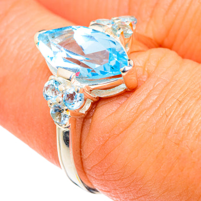 Blue Topaz Rings handcrafted by Ana Silver Co - RING87230