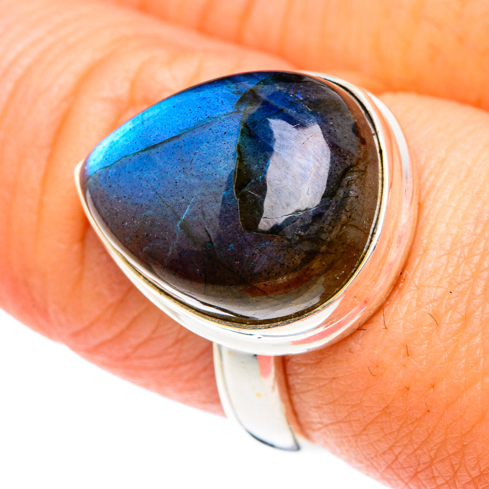Labradorite Rings handcrafted by Ana Silver Co - RING87234