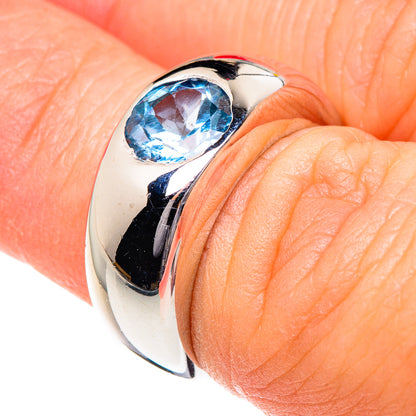 Blue Topaz Rings handcrafted by Ana Silver Co - RING87235